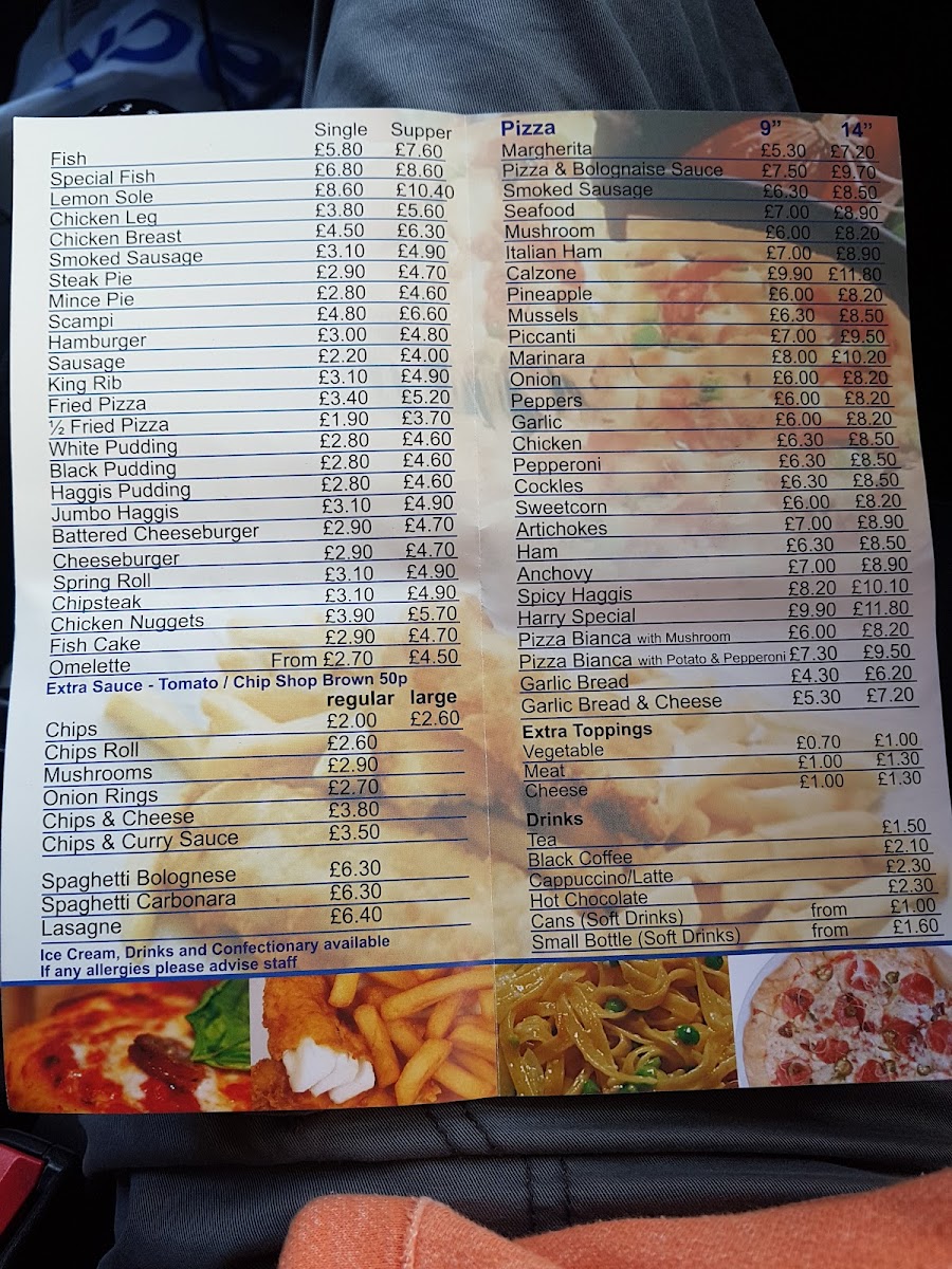 North Berwick Fry Menu - Image 4